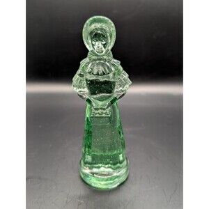 Vintage Degenhart Figurine 5.25"  Green Colonial Priscilla